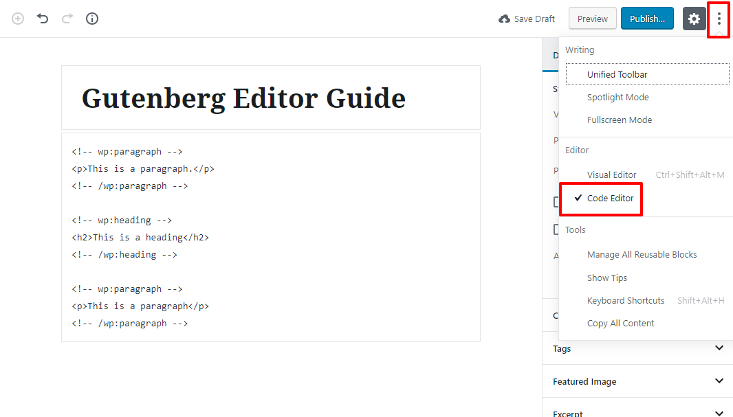 古腾堡编辑器教程基础 18 1 1