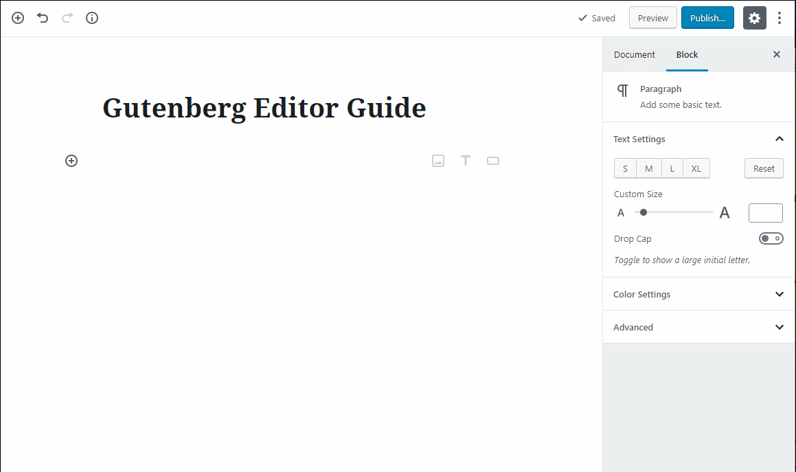 古腾堡编辑器教程基础 1 1