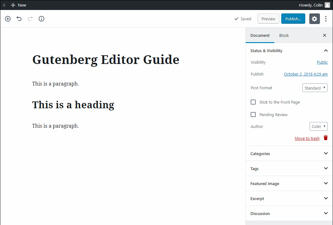 古腾堡编辑器教程基础 9 1