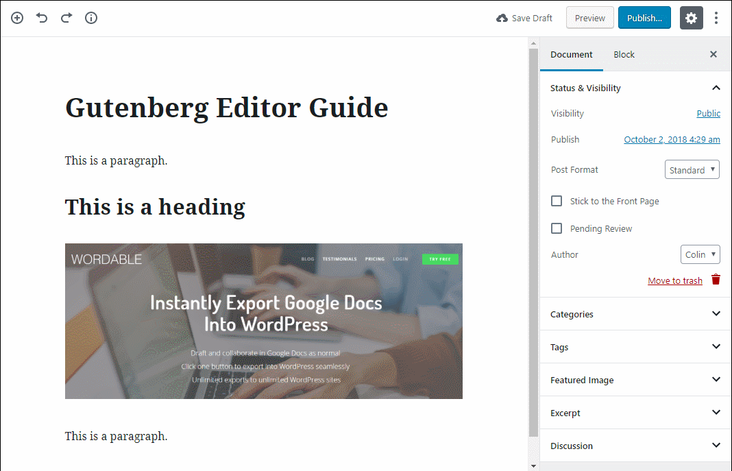 古腾堡编辑器教程基础 11 1