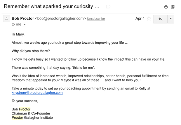 Электронная почта бездействия прокурора Галлахера