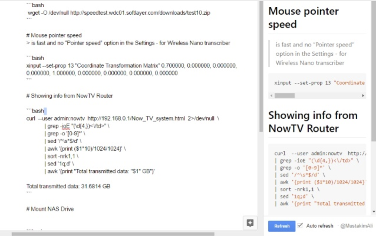 Vorschau des Markdown-Add-ons
