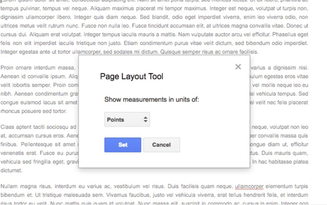 Add-on für das Seitenlayout-Tool