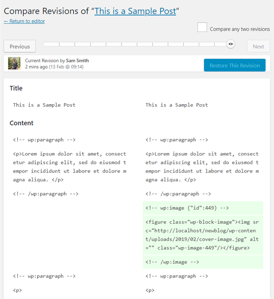 yayınınızın/sayfanızın farklı sürümlerini karşılaştırın