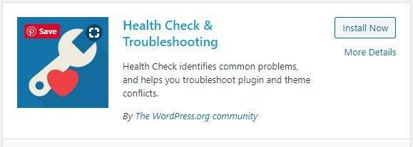 plug-in de vérification de l'état et de dépannage