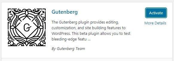 désactiver Gutenberg