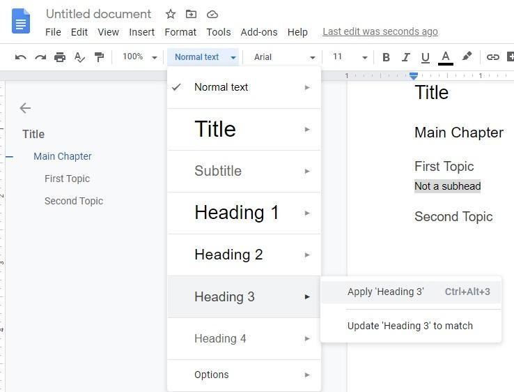 เพิ่มหัวเรื่องด้วยตนเอง