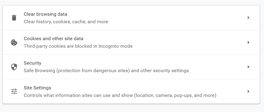 ล้างแคชและคุกกี้ของคุณ