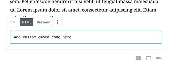 HTML-Code-Videoeinbettung