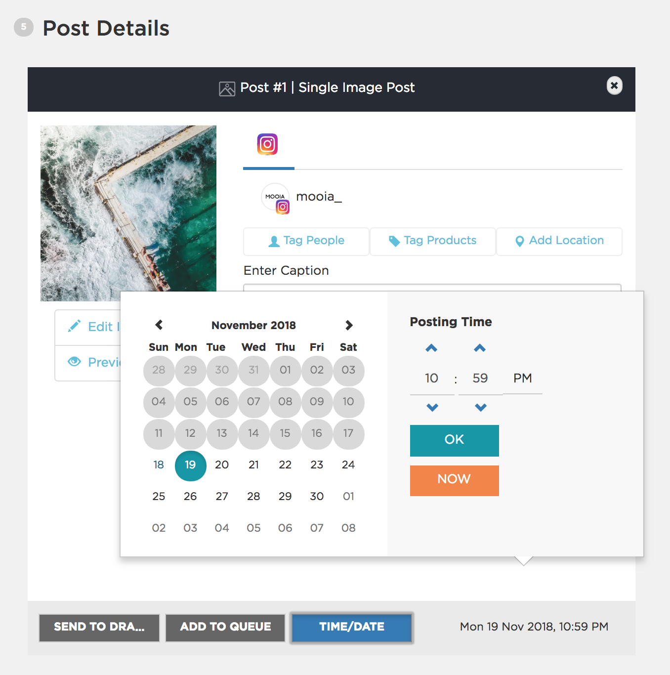 نشر Instagram عبر الهواتف الحقيقية - Sked Social