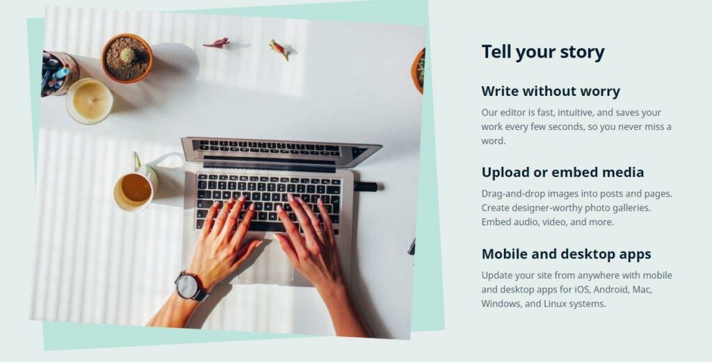 características de wordpress