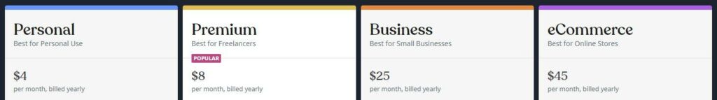 Piani e prezzi WordPress