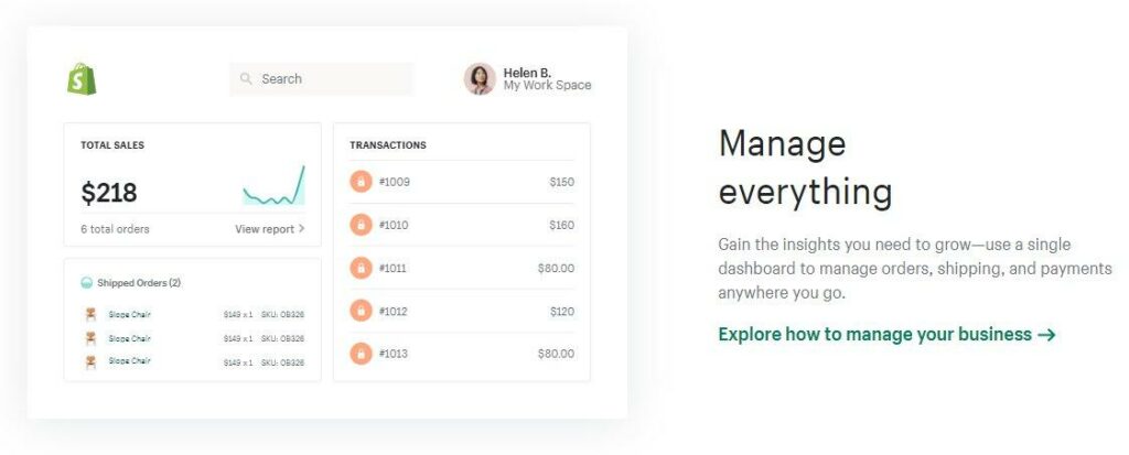 strumenti di shopify