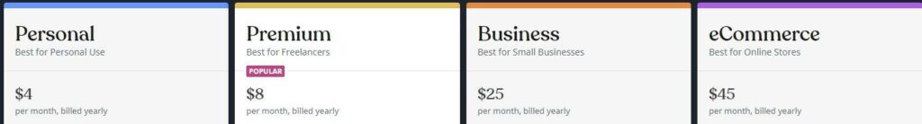 แผนและราคา WordPress