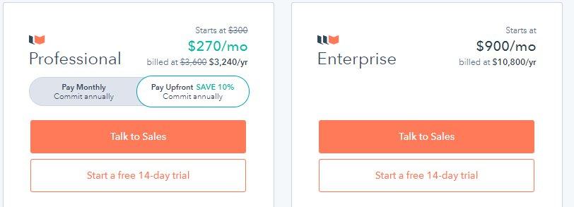 แผนและราคา HubSpot