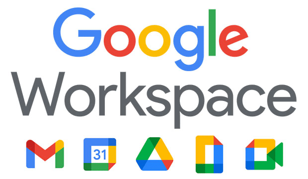 Zrzut ekranu z logo Google Workspace