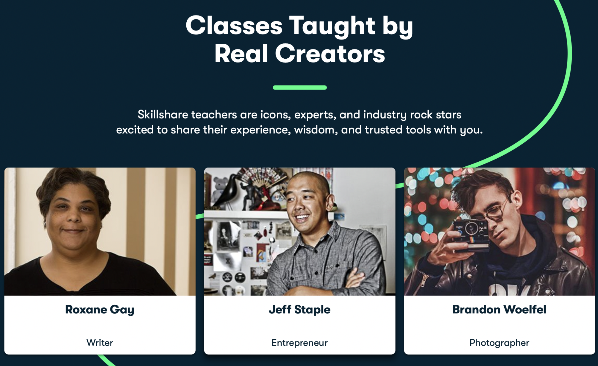 Zrzut ekranu funkcji Skillshare