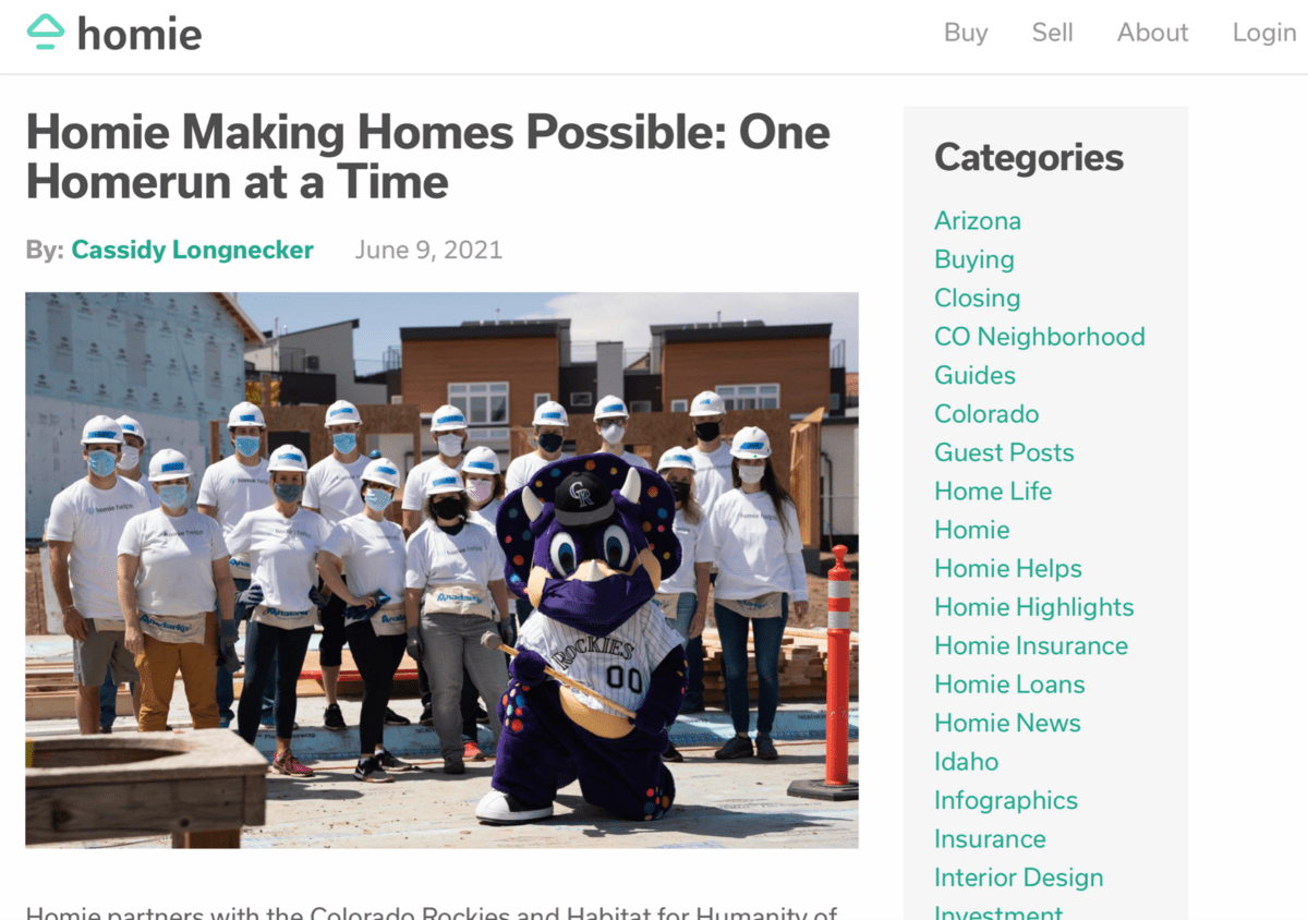 Disposition de blog forte pour le blog d'entreprise