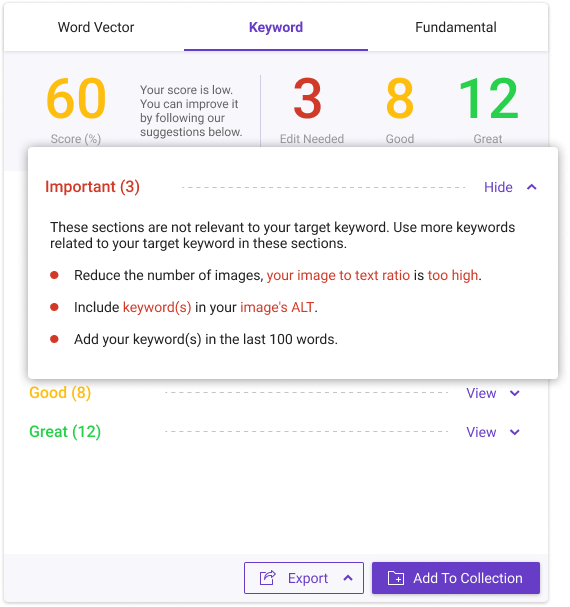 Interface utilisateur BiQ