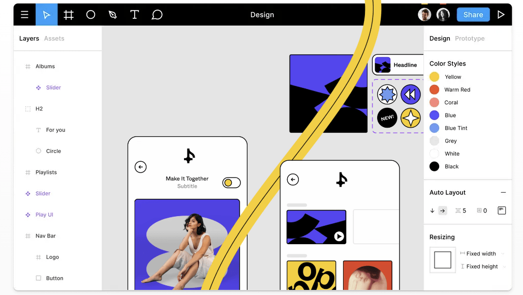 Interface utilisateur Figma