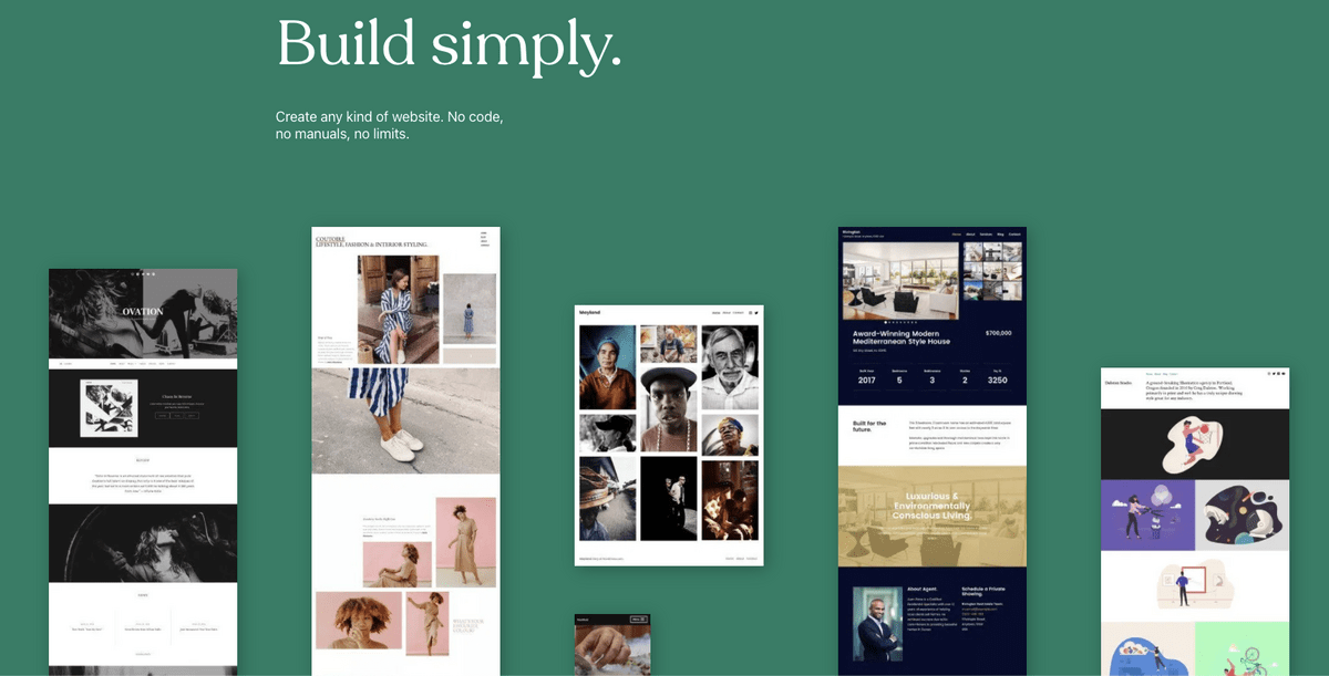 page d'accueil WordPress