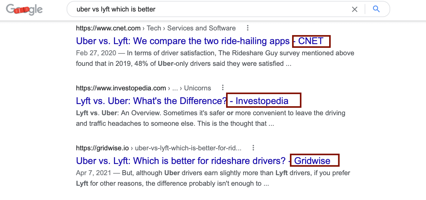 ブランド名を含むSEOページタイトルのサンプル