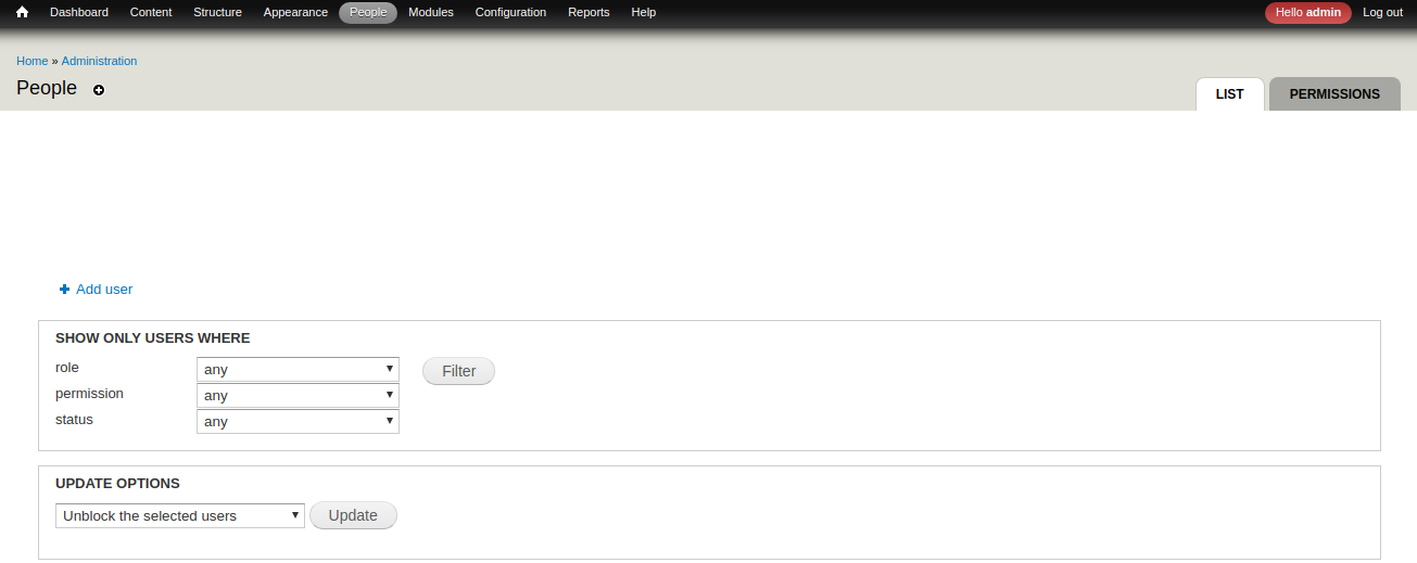 Zarządzanie użytkownikami