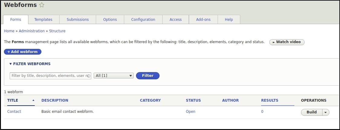 Создать новую веб-форму