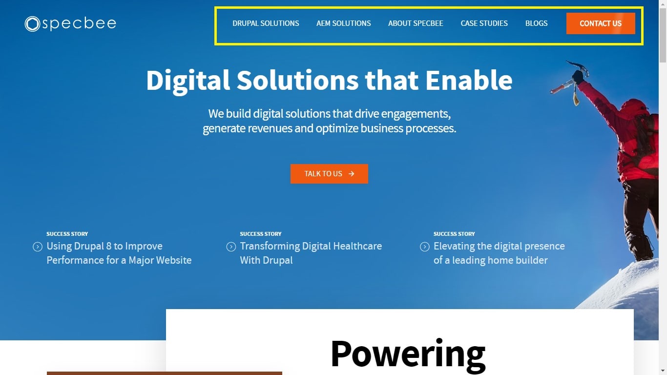 แถบนำทางหลัก