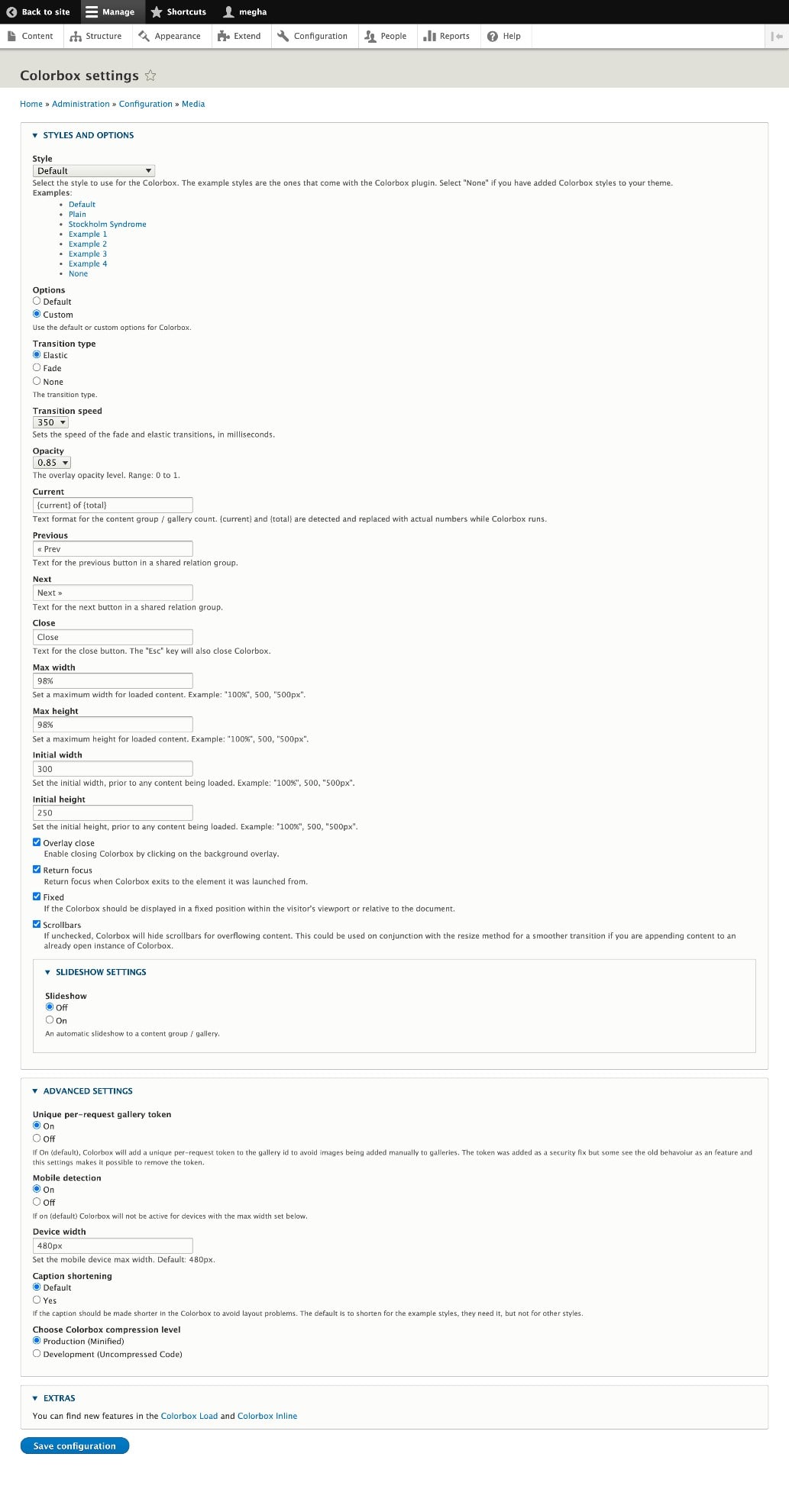 Renk Kutusu Yapılandırması