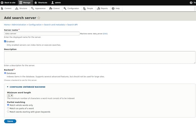 配置搜索服务器