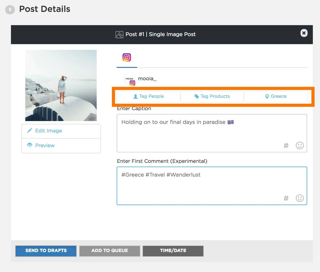 Tagging di Instagram - Sked Social