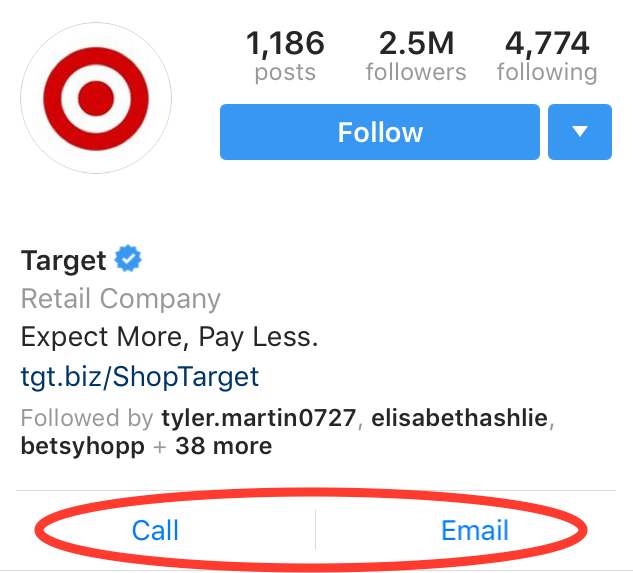 Une image d'une page de profil sur le réseau social.