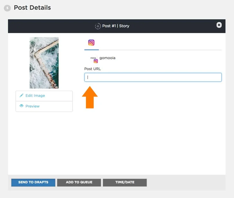 โพสต์อัปโหลดเรื่องราว - Sked Social