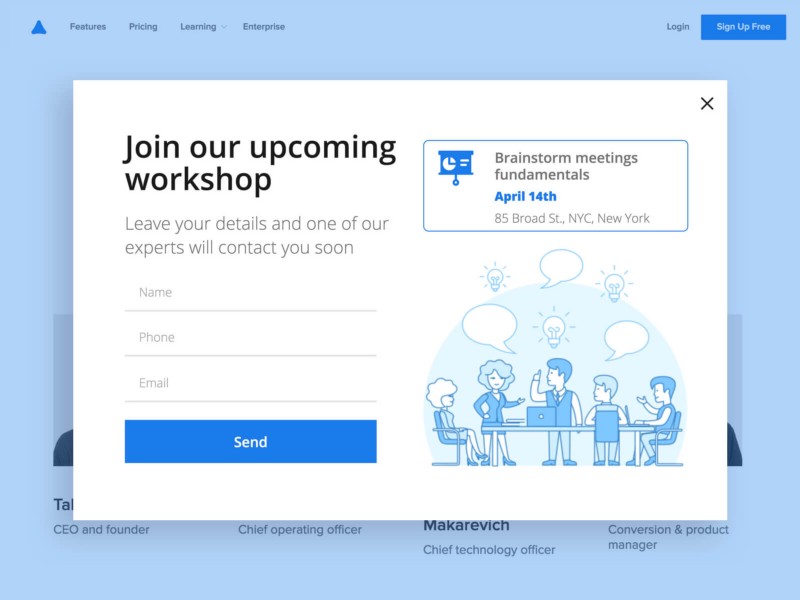 Przełomowe wyskakujące okienko e-mail dla poważnych użytkowników