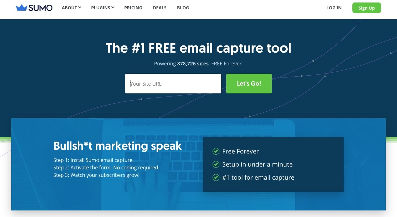 Page d'accueil du sumo