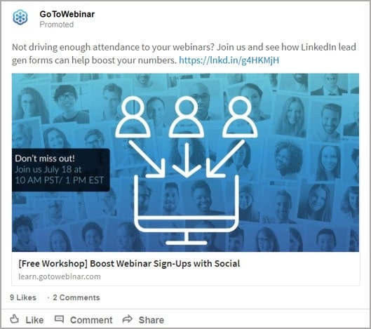 โปรโมชั่น webinar โซเชียลมีเดีย
