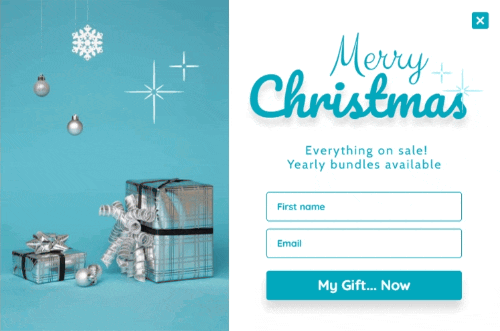 Popup de Noël animé