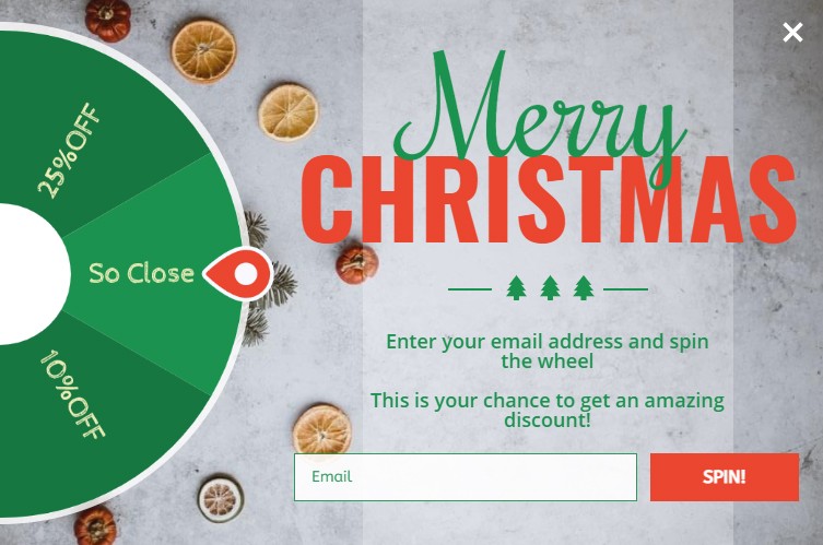 Modèle contextuel de roue de remise