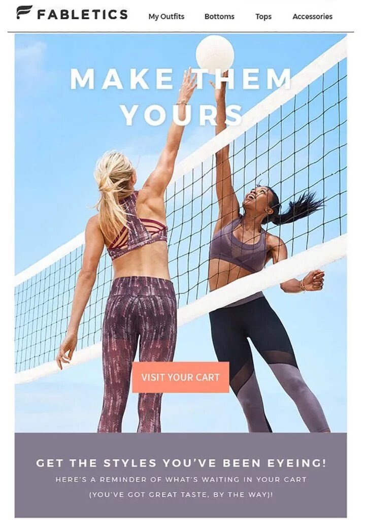 Exemplu de e-mail Fabletics