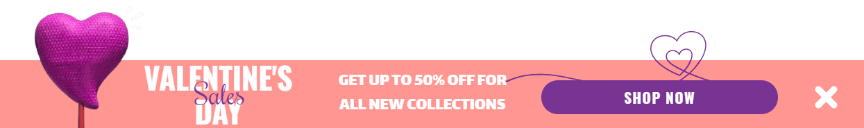 Valentine Marketing Floating Bar Vorlage