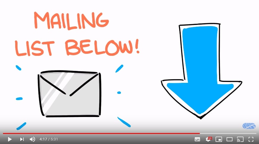 สิ้นสุดวิดีโอ Youtube ที่แนะนำให้ผู้ใช้สมัครสมาชิก