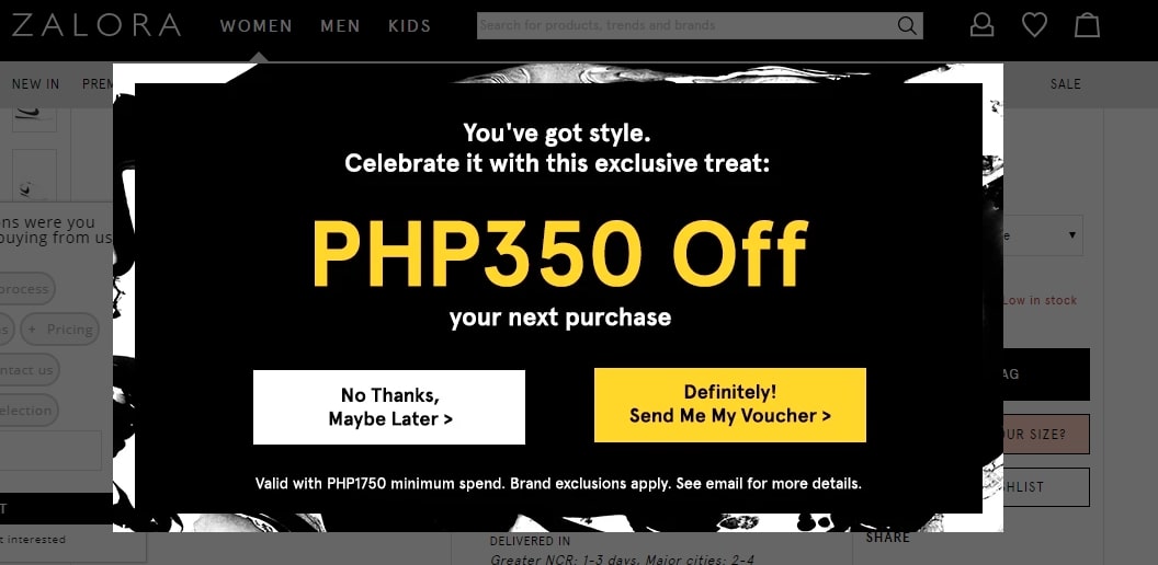 ตัวอย่างข้อจำกัดของรหัสคูปอง