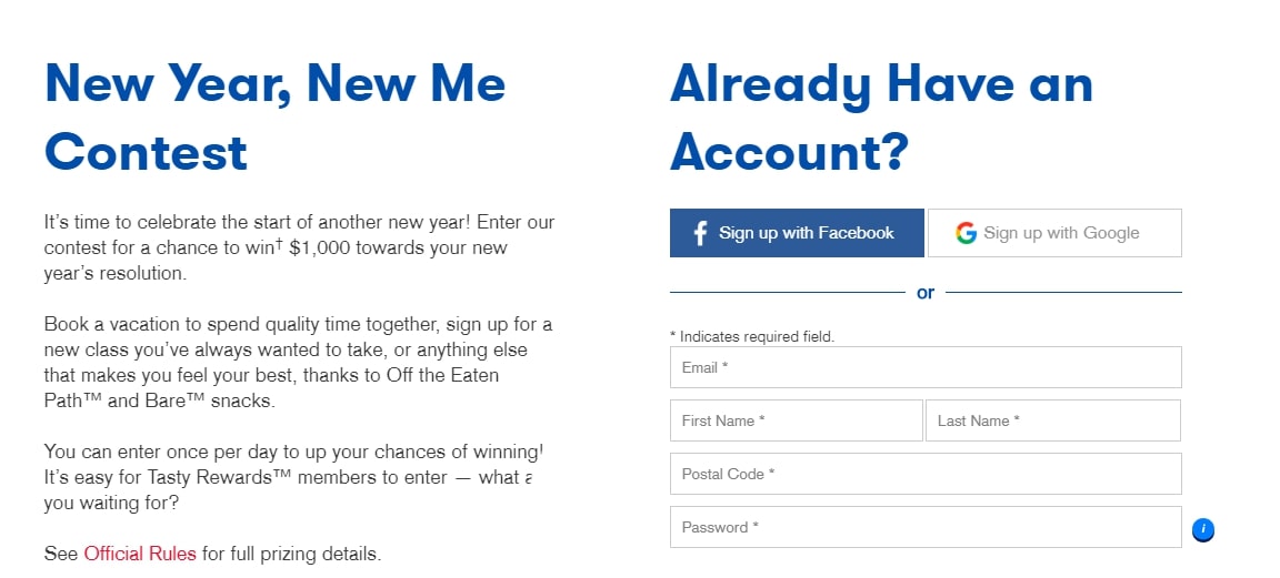 ตัวอย่างแบบฟอร์มการสมัครรับอีเมลล่วงหน้า