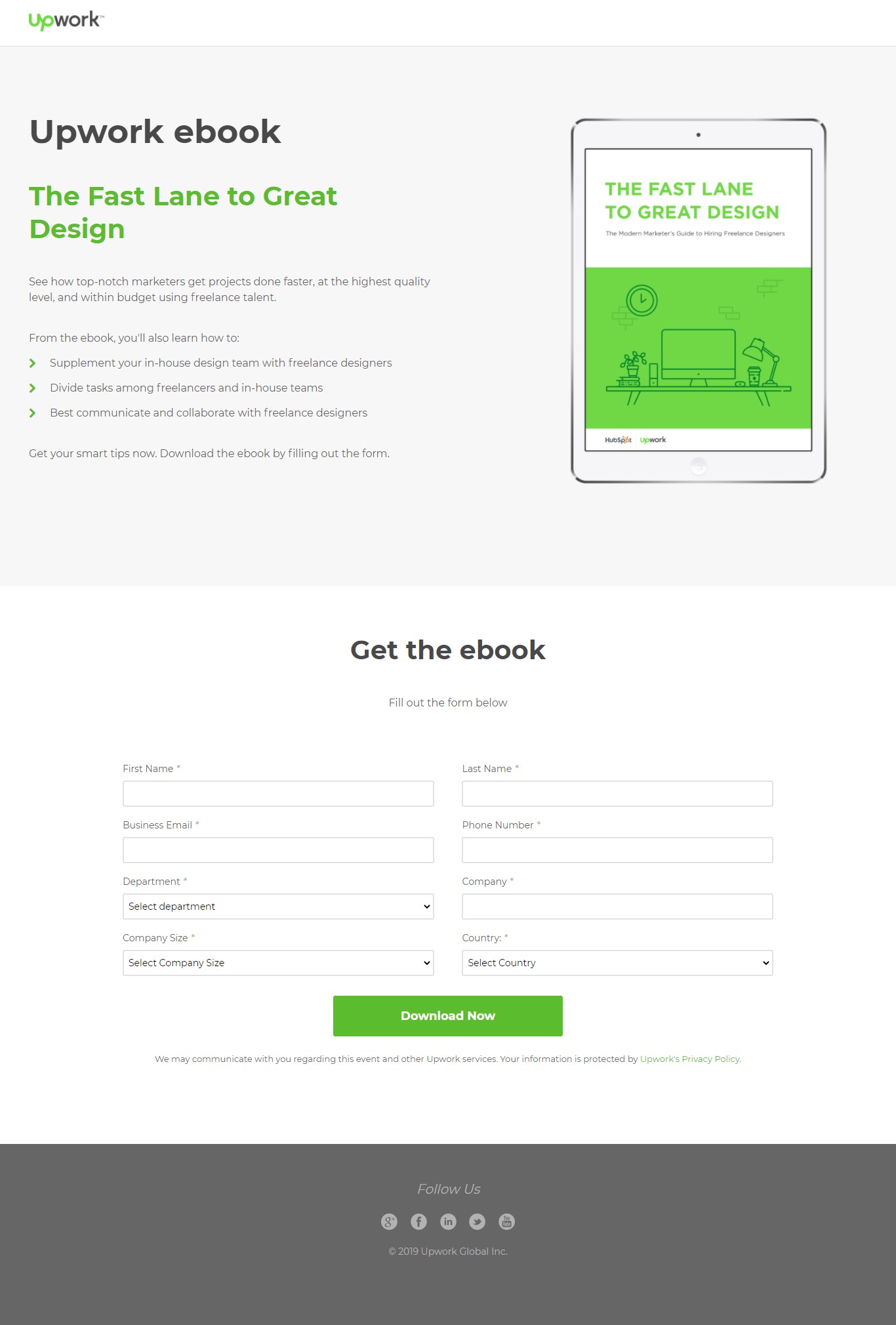 Pagina de destinație a cărții electronice