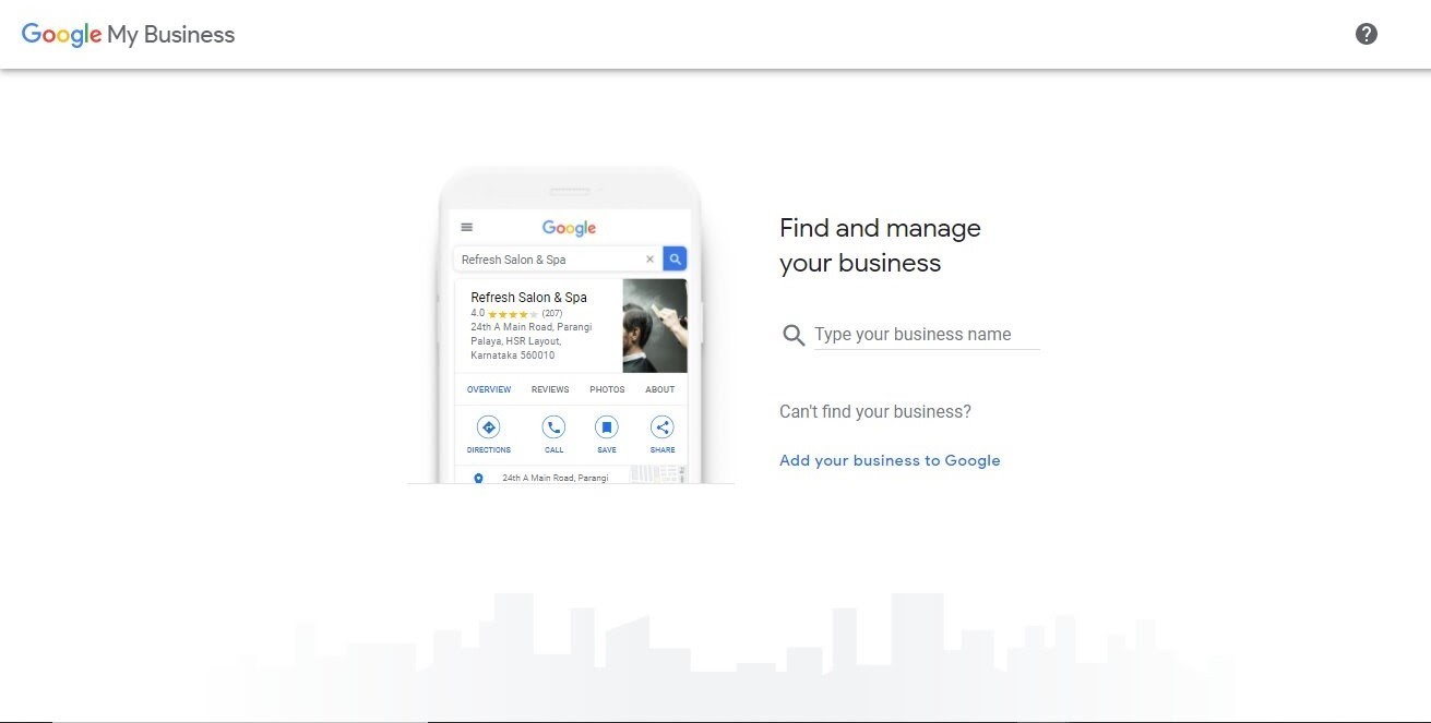 Google My Business-Seite