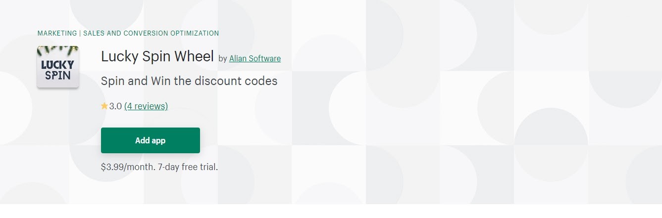 App Shopify Lucky Spin