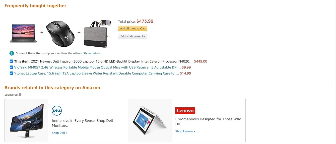 Recomendações de produtos