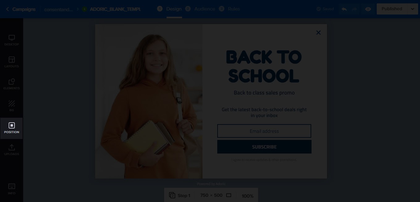Adoryczne pozycjonowanie formy