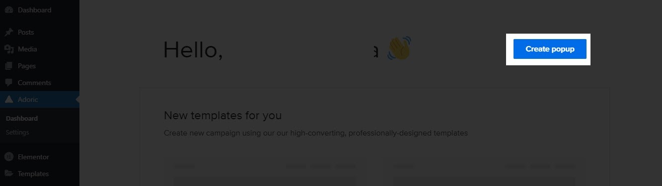 pop-up cronômetro de contagem regressiva